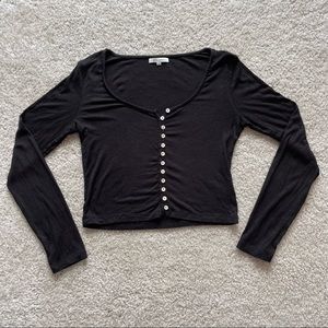Z Supply black long sleeve t-shirt size S